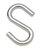 3/8" S-Hook Zinc Plated